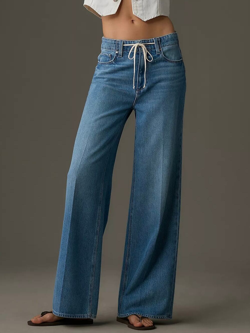 Paige Zoey Drawstring Jeans